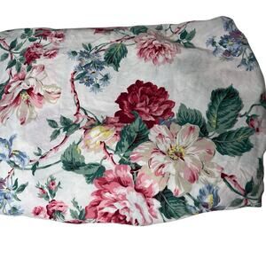 Vintage Ralph Lauren Lorraine Twin Size Fitted Sheet Cotton Pink Floral Romantic